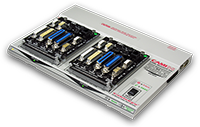 Automation-Ready Continuity Tester for Cables and Harnesses: Control Module with Attached Connector Board Test Interface Fixtures.
