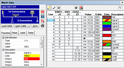 Netlist of graphic-rich GUI common to all CableEye testers (low voltage AND high voltage)